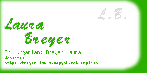 laura breyer business card